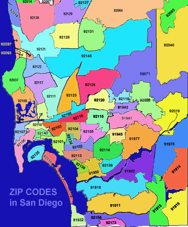 92123 Zip Code Map Metro Map